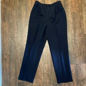 Blue Tailored Trousers with Straight-Leg Cut Women Size 12